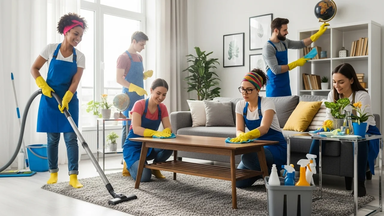 Domestic cleaning support to maintain the home after move-in